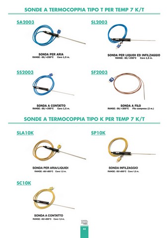 CATALOGO 2018/2019​SONDE DI TIPO K & T